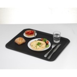 PLATEAU POLY-STR 46X36CM PROFIL / R/V NOIR