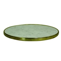 Plateaux cerclé - Marbre blanc