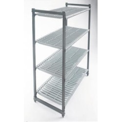 Rayonnage 4 niveaux 460x1830x1830 - Basics Plus claire-voie