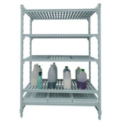 Rayonnage Premium fixe 1280x600x1800 - bac de rétention 5 niv