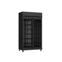 Armoire murale 2 portes +1/+10°C - SIRIUS12 noire LED