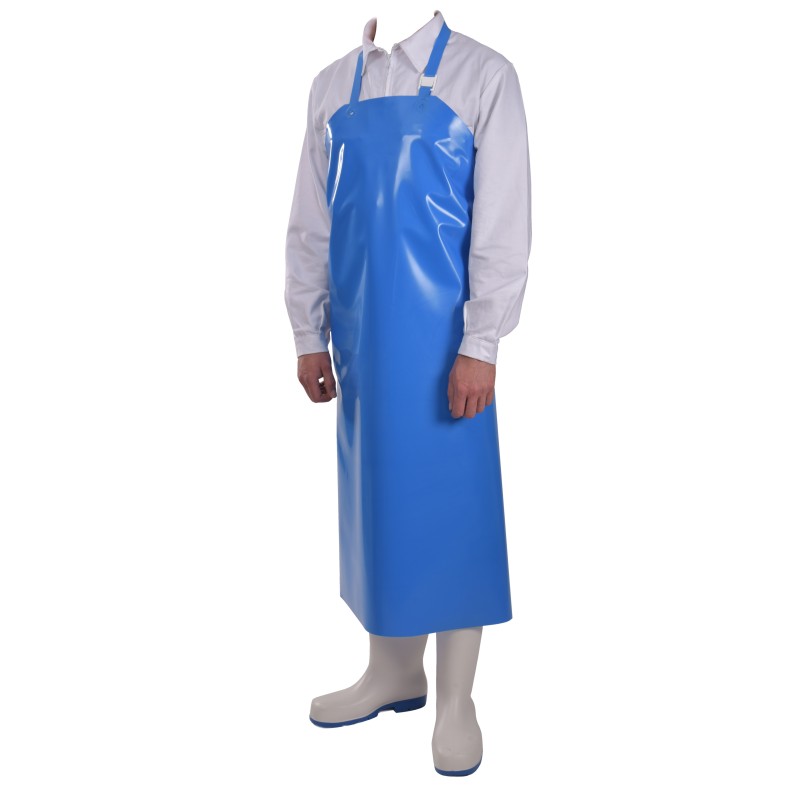 TABLIER POISSONNERIE DELTA BLEU / A/ OEILLETS THERMOSOUDE