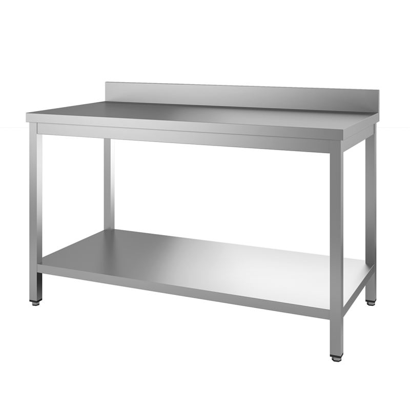 Table adossée étagère - 1200x700x850/900mm