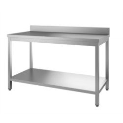 Table adossée étagère - 1600x700x850/900mm