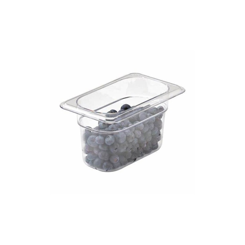 Bac GN1/9 - Plein - Hauteur 65 mm - Polypropylène