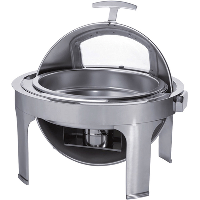 CHAFING DISH ROND AV COUV ROLL TOP