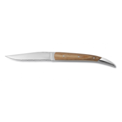 Couteau steak Nicolas bois - lame crantée 10,5 cm