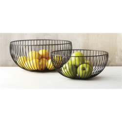 Corbeille à fruits ø30x13 cm - Noir