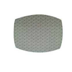 Set table écran - Osier 33x43 cm - Acier blanc/acier