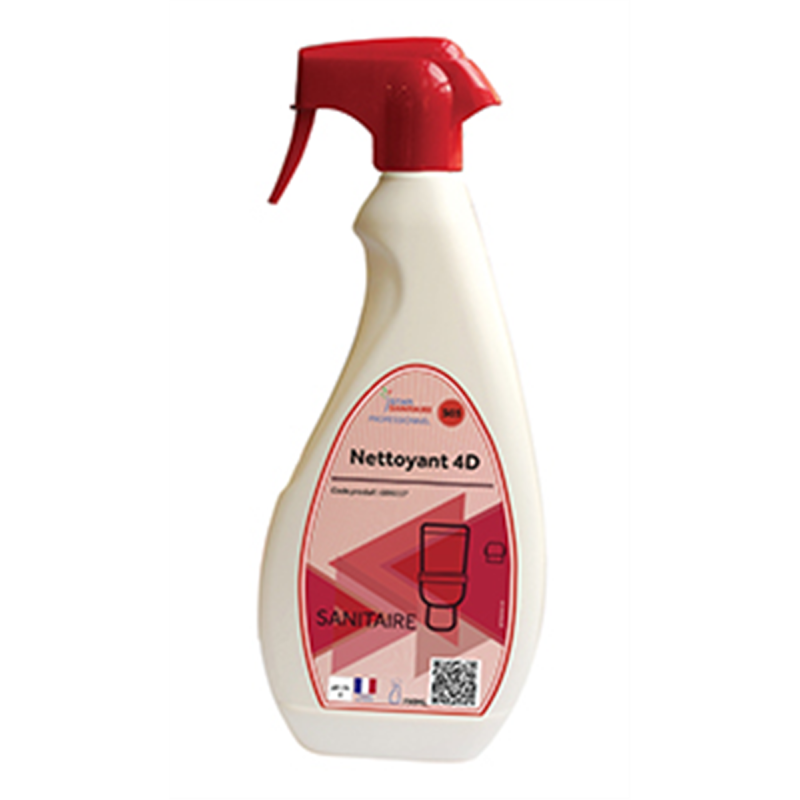 Nettoyant 4D - Vaporisateur 750 ml - Détartrant