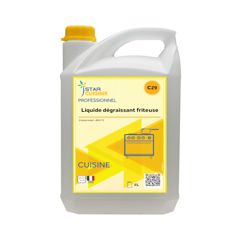Dégraissant friteuse et graisses cuites - Bidon 5 L