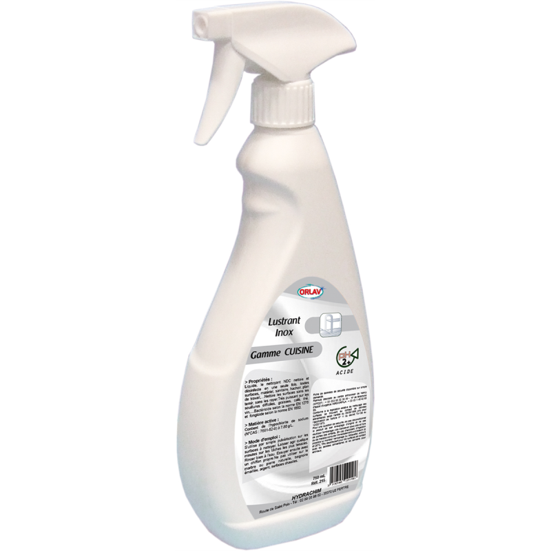 Lustrant inox - Pulvérisateur 750 ml