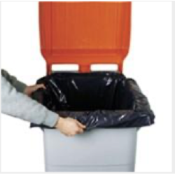 Housse 240 L - Basse densité - Noir 138x135 cm