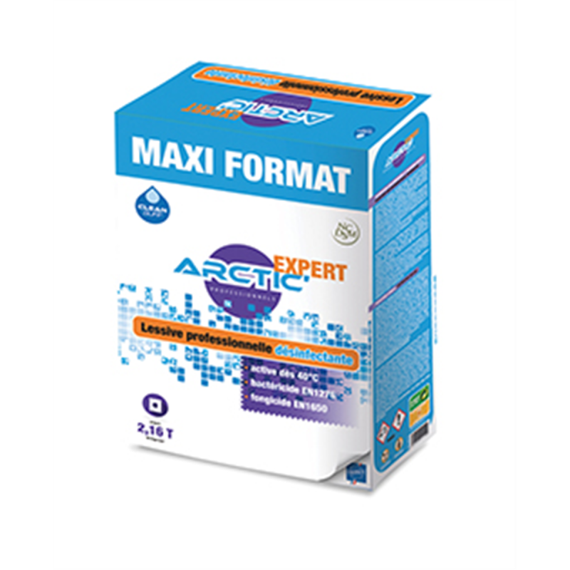Lessive désinfectante CS Artic'Expert - Boîte 7 kg
