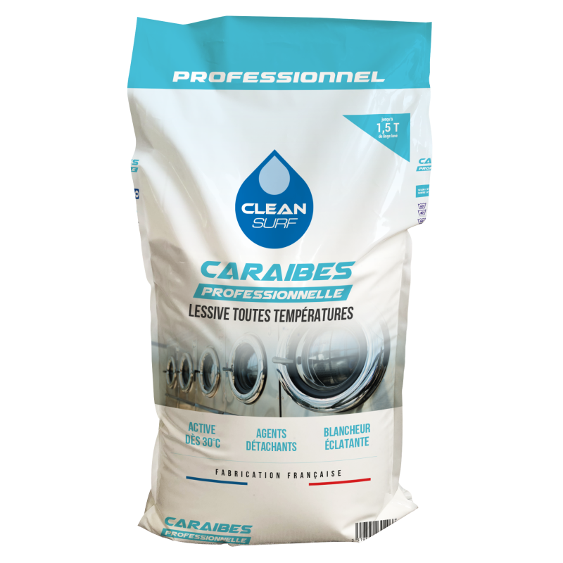Lessive vêtement de travail CS Caraïbes - Sac 15 kg