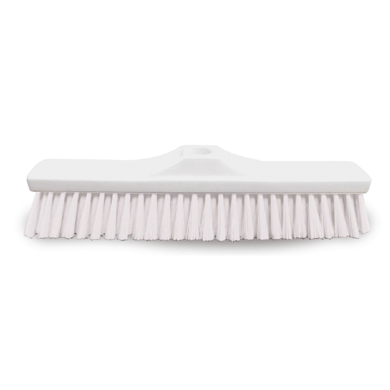 Balai droit 29 cm - Mi-dur - Blanc