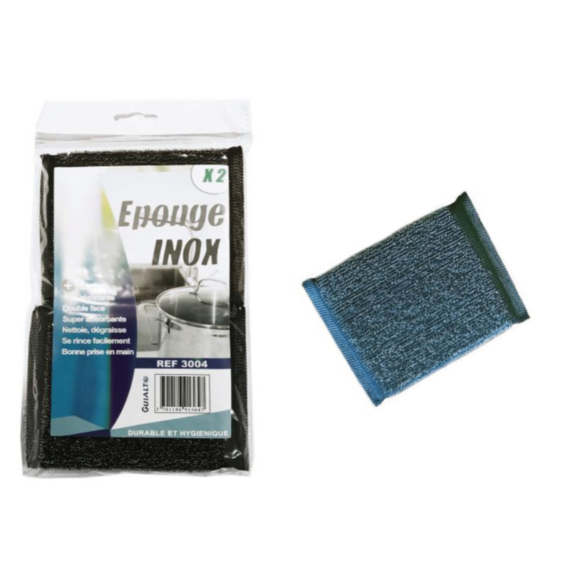Éponge - 11x9x1,8 cm - Inox