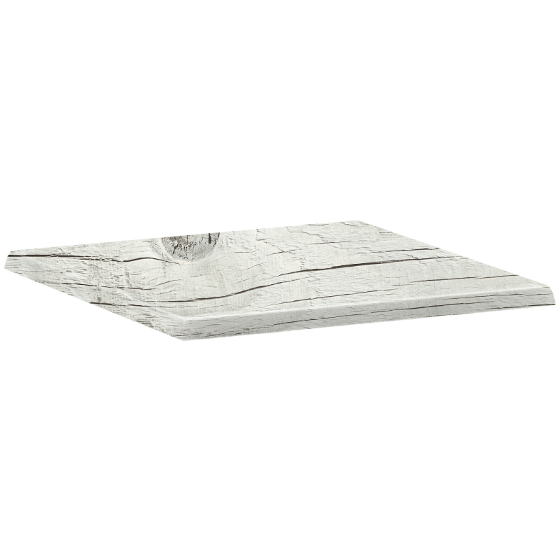 Plateau 60x60 cm - Timber White - Compact Line