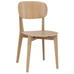 CHAISE MADISON EN BOIS COULEUR / CHENE NATUREL JSQ EPUISEMENT
