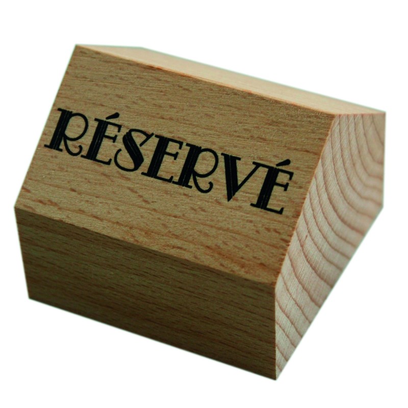 10 chevalets cubes - Bois naturel - Casa réservé