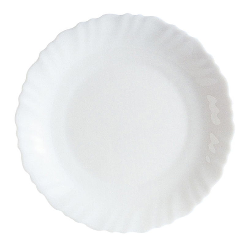 Assiette à dessert - Verre trempé ø 19 cm- Feston