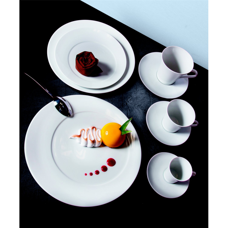 Assiette creuse - Porcelaine Ø23cm-Asymétrique