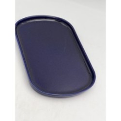 Assiette Oblong ovale ø 33 cm - Bleu - Subtile