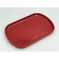 Assiette Oblong ovale ø 33 cm - Rouge - Subtile