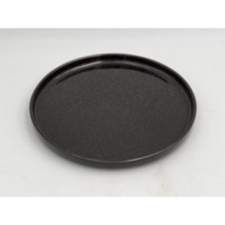 Assiette Tour ronde ø 25 cm - Noir - Subtile