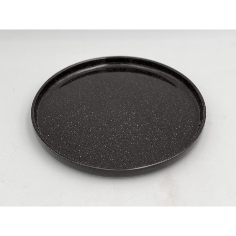 Assiette Tour ronde ø 25 cm - Noir - Subtile