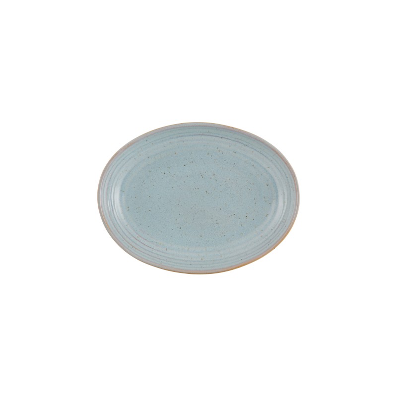 Assiette oblong - Grès Ø 27x20x4,5 cm - Gemstone