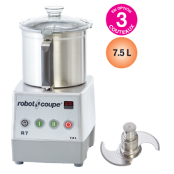 Cutter de table Robot-Coupe R 7 – 7,5 L, 1 500 W, 2 vitesses