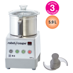 Cutter de table Robot-Coupe R 5-2V – 5,9 L, 1500 W, 2 vitesses