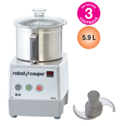 Cutter de table Robot-Coupe R 5-1V – 5,9 L, 750 W, 1 500 tr/min