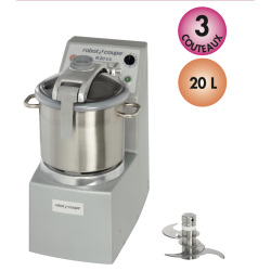 Cutter vertical Robot-Coupe R 20 V.V. – 20 L, 4400 W, vitesse variable