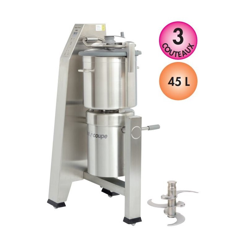 Cutter vertical Robot-Coupe R45 – 45 L, 10 kW, 400 V tri, 2 vitesses