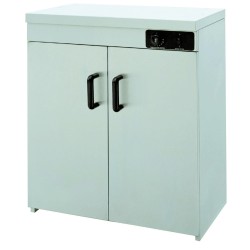 Chauffe-assiettes inox 2 portes 120 assiettes jusqu'à 85°C