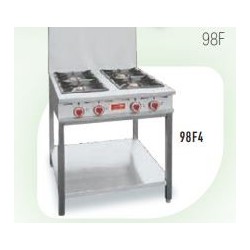Table fourneau gaz 4 feux 7,5 kW Delrue