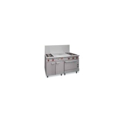 Table fourneau gaz Delrue 916A 4 feux et grand coup feu