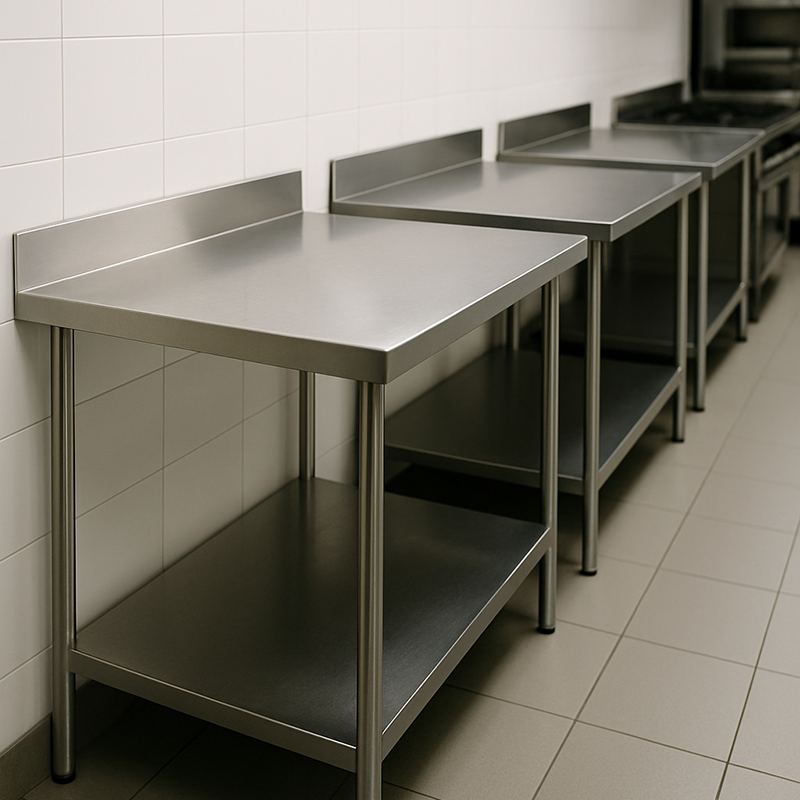 Tables adossées